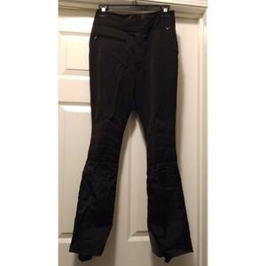 VTG ROFFE JETT BLACK SNOWBOARD SKI PANTS 4160 STIRRUP GAITER‎ BOTTOMS Womens S